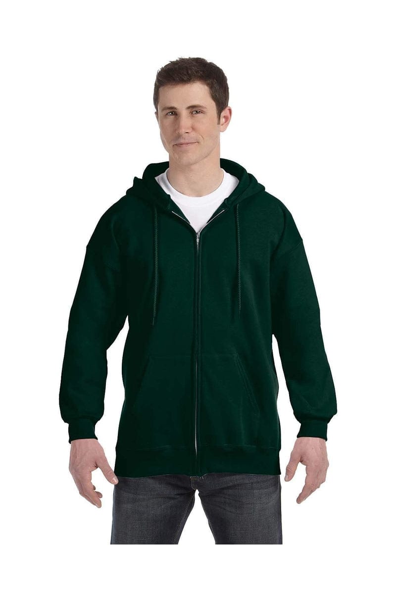 Hanes Sweatshirts/Fleece Hanes F280: Adult 9.7 oz. Ultimate Cotton(r) 90/10 Full-Zip Hood