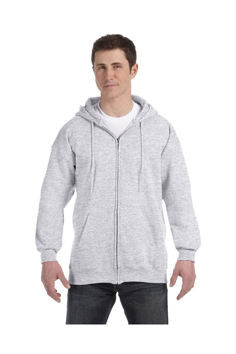 Hanes Sweatshirts/Fleece Hanes F280: Adult 9.7 oz. Ultimate Cotton(r) 90/10 Full-Zip Hood