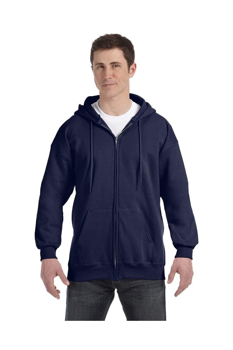 Hanes Sweatshirts/Fleece Hanes F280: Adult 9.7 oz. Ultimate Cotton(r) 90/10 Full-Zip Hood