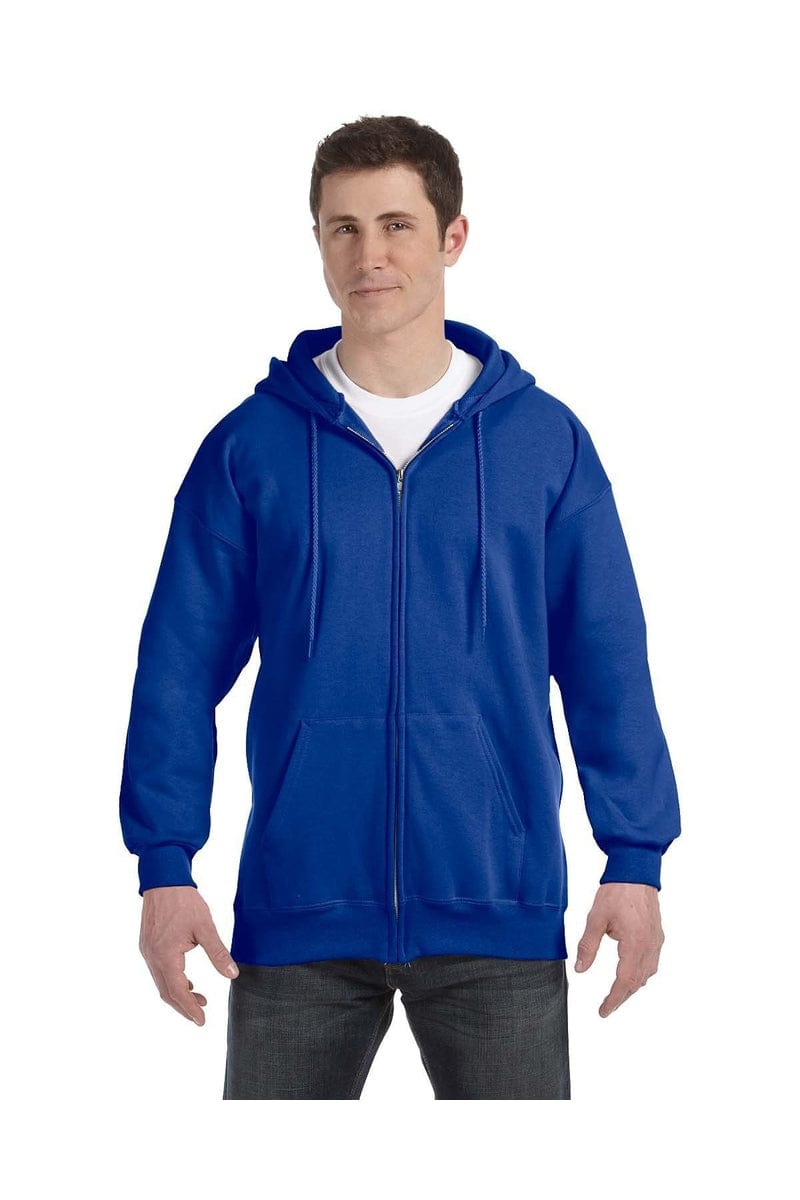 Hanes Sweatshirts/Fleece Hanes F280: Adult 9.7 oz. Ultimate Cotton(r) 90/10 Full-Zip Hood