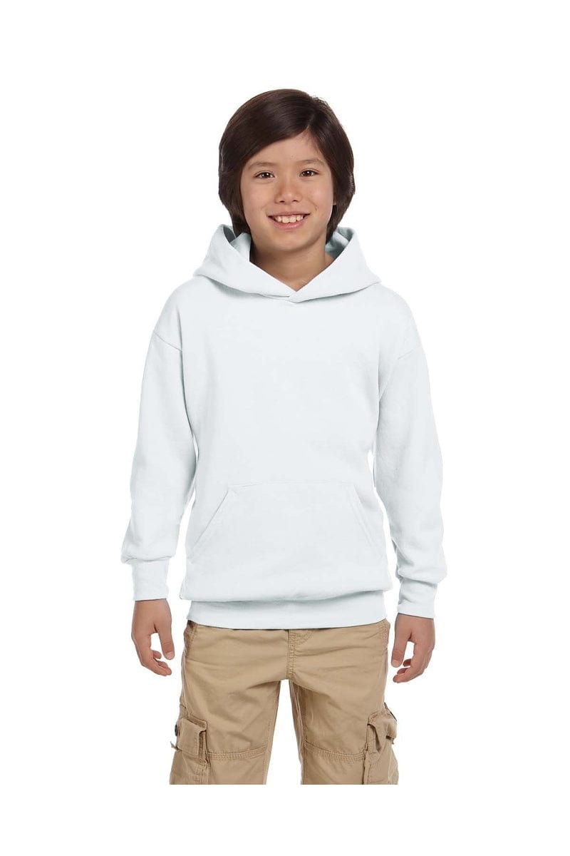 Hanes Sweatshirts/Fleece Hanes P473: Youth 7.8 oz. EcoSmart(r) 50/50 Pullover Hood