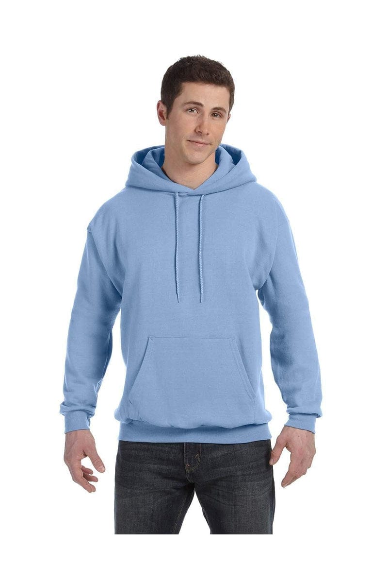 Hanes Sweatshirts/Fleece S / Light Blue Hanes P170: EcoSmart Pullover Hooded Sweatshirt