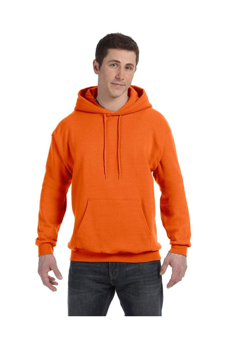 Hanes Sweatshirts/Fleece S / Orange Hanes P170: EcoSmart Pullover Hooded Sweatshirt
