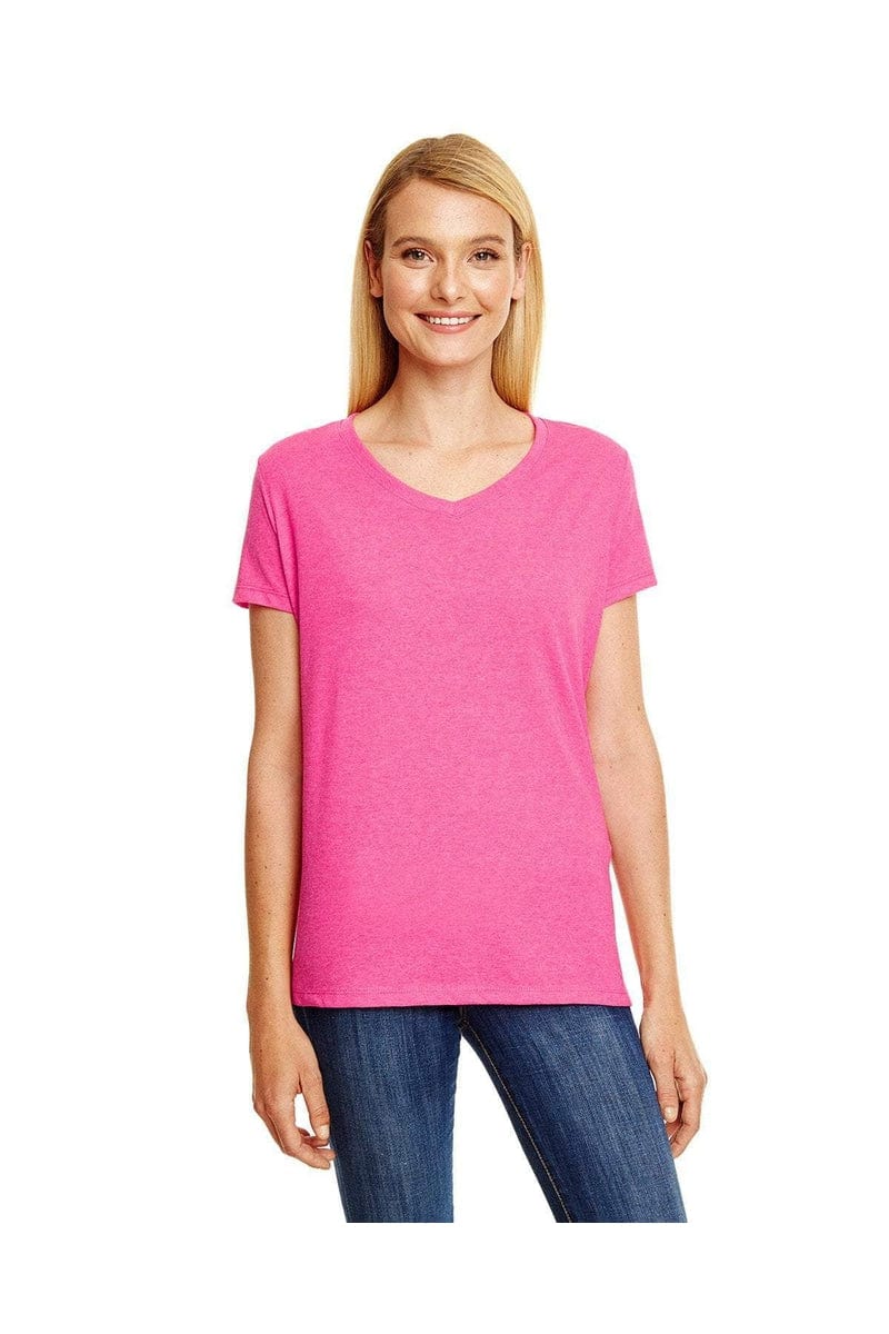 Hanes T-Shirts Hanes 42VT: Ladies' X-Temp® Triblend V-Neck T-Shirt