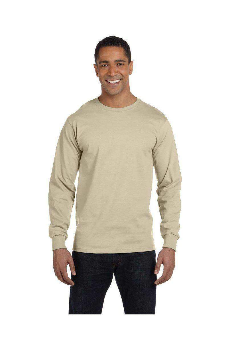 Hanes T-Shirts Hanes 5186: 100% Cotton, Long-sleeved Tee