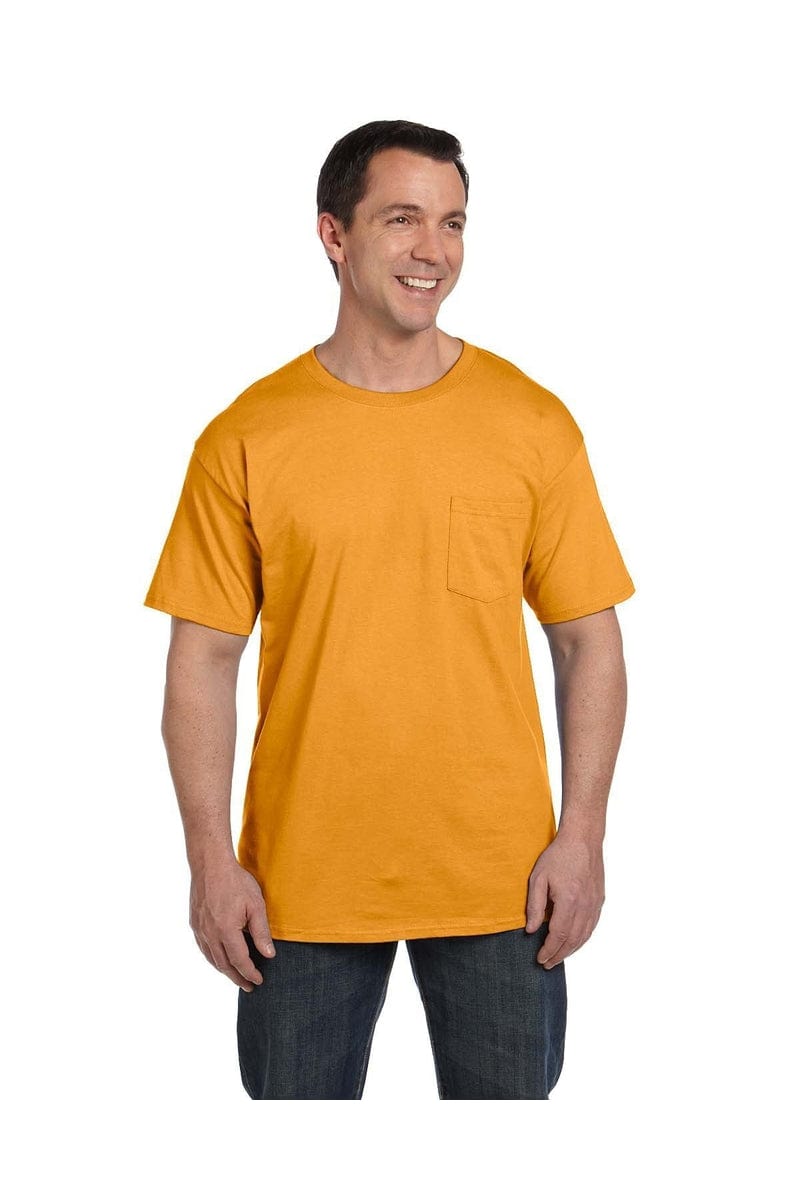 Hanes T-Shirts Hanes 5190P: Adult 6.1 oz. Beefy-T® with Pocket, Basic Colors