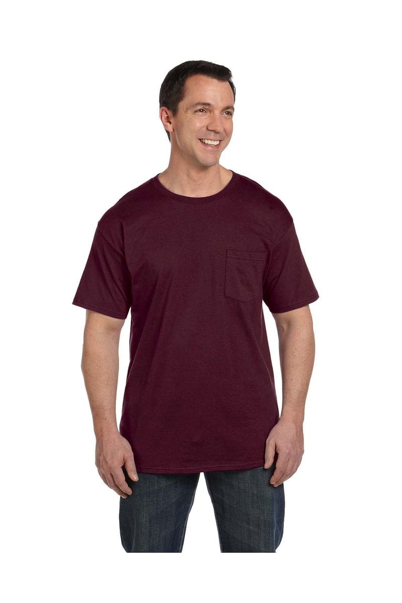 Hanes T-Shirts Hanes 5190P: Adult 6.1 oz. Beefy-T® with Pocket, Basic Colors