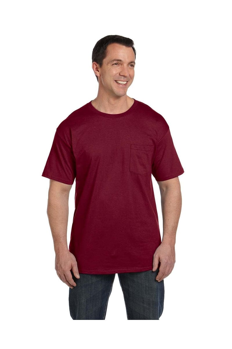 Hanes T-Shirts Hanes 5190P: Adult 6.1 oz. Beefy-T® with Pocket, Basic Colors