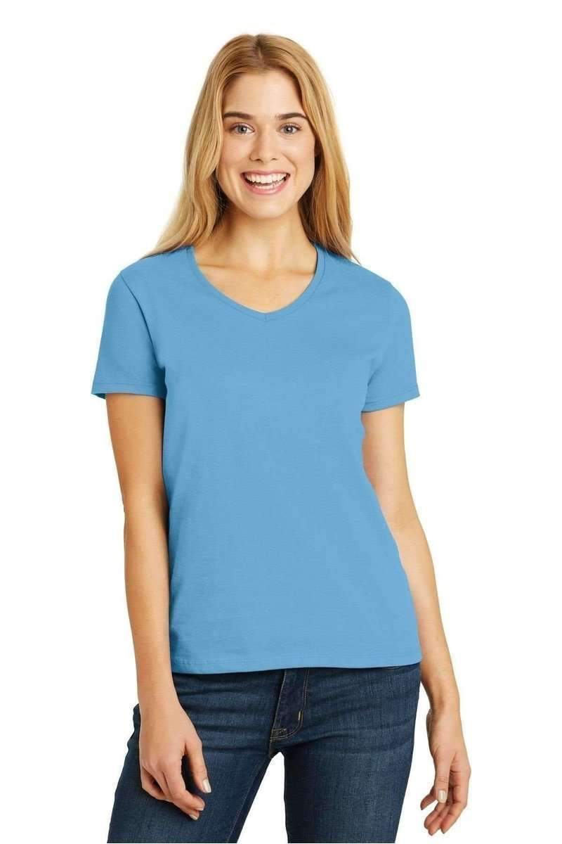 Hanes T-Shirts Hanes 5780: Ladies Tagless 100% Cotton V-Neck