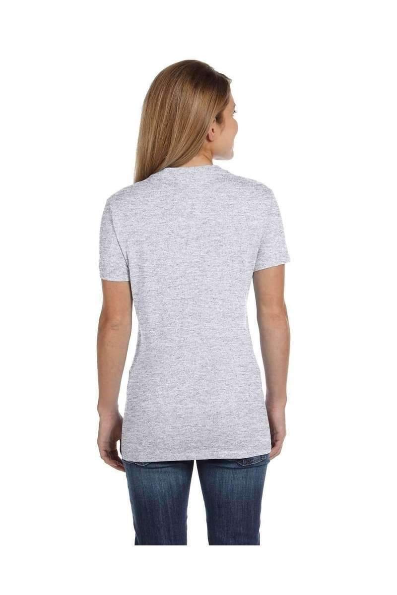 Hanes T-Shirts Hanes S04V: Ladies Nano V-Neck T-Shirt 100% Cotton