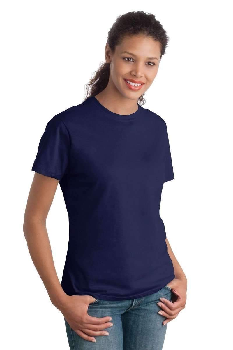 Hanes T-Shirts Hanes SL04: Ladies Nano-T Cotton Tee 100% ring spun cotton