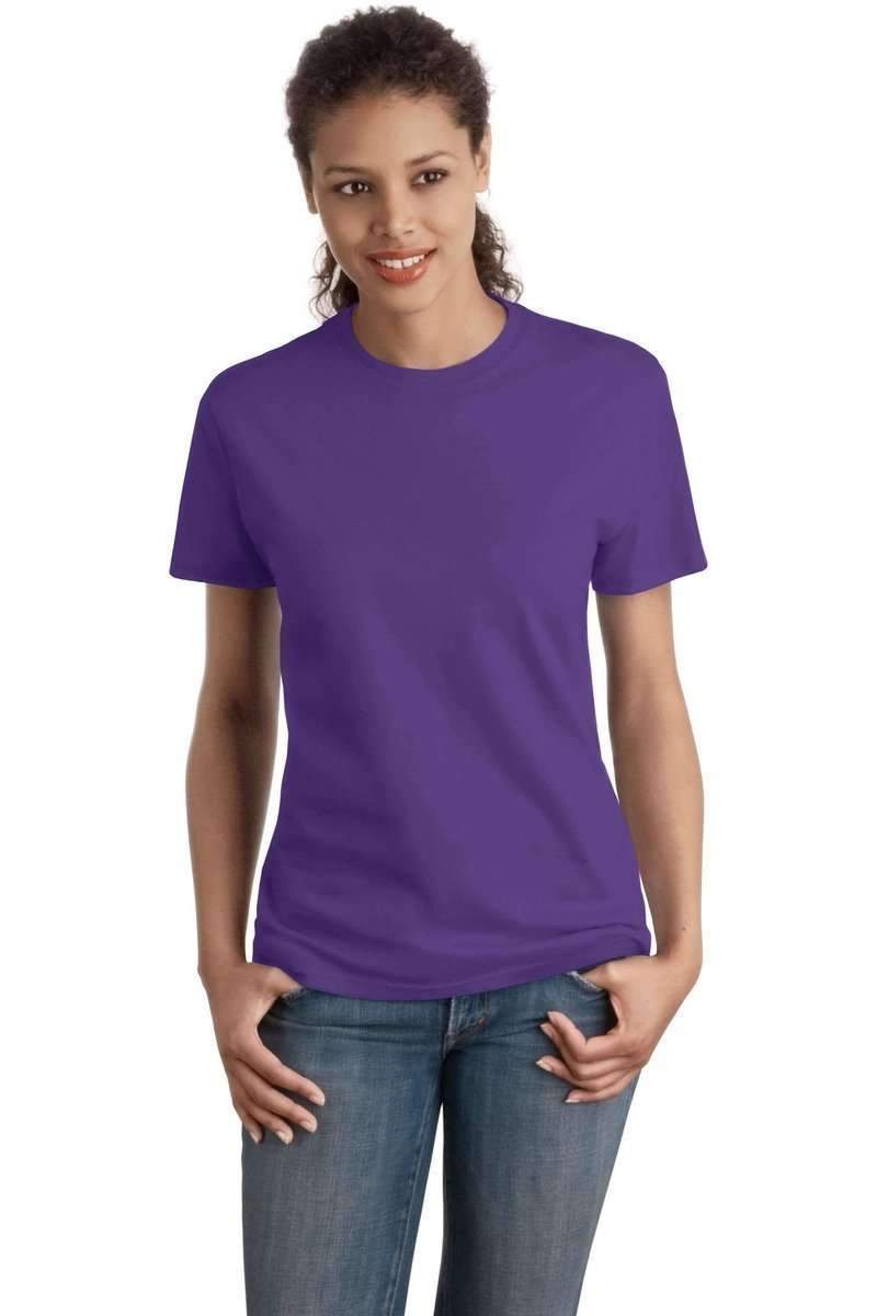 Hanes T-Shirts Hanes SL04: Ladies Nano-T Cotton Tee 100% ring spun cotton