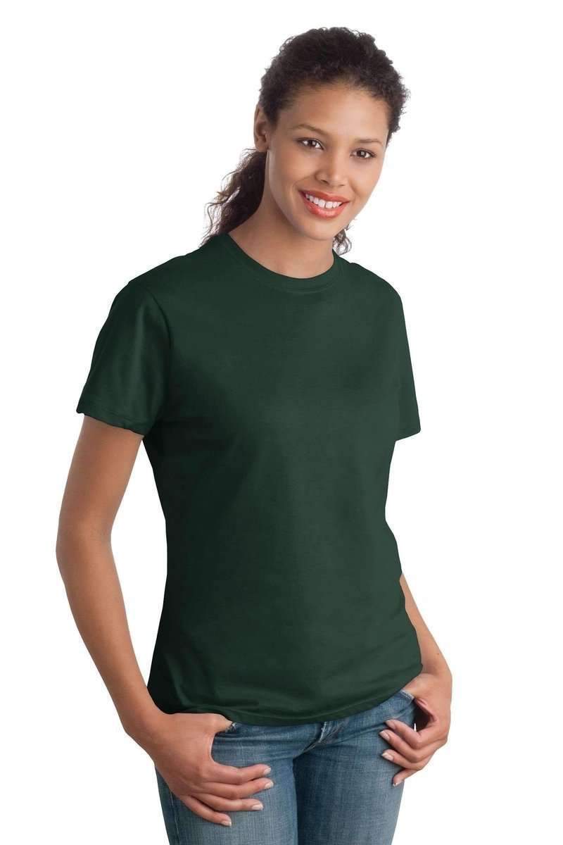 Hanes T-Shirts Hanes SL04: Ladies Nano-T Cotton Tee 100% ring spun cotton