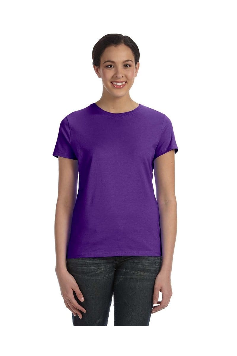 Hanes T-Shirts Hanes SL04: Ladies Nano-T Cotton Tee 100% ring spun cotton