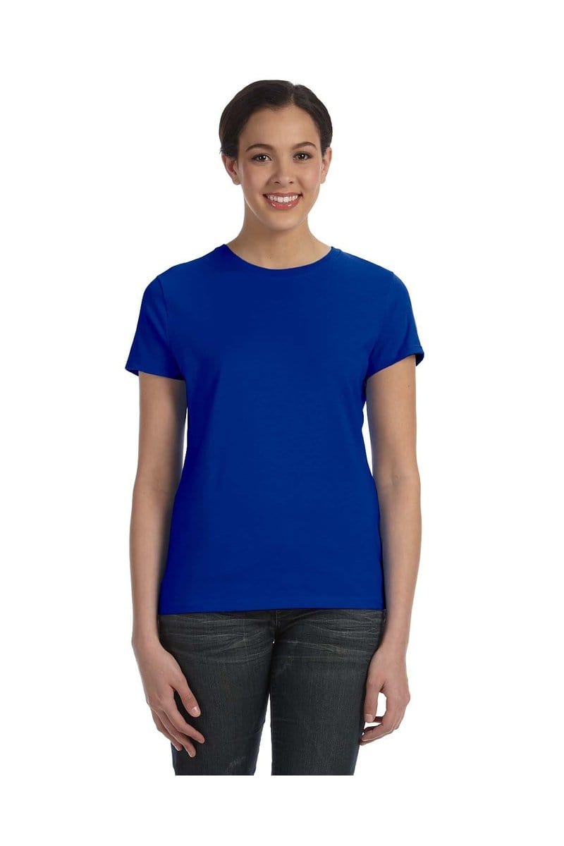 Hanes T-Shirts Hanes SL04: Ladies Nano-T Cotton Tee 100% ring spun cotton