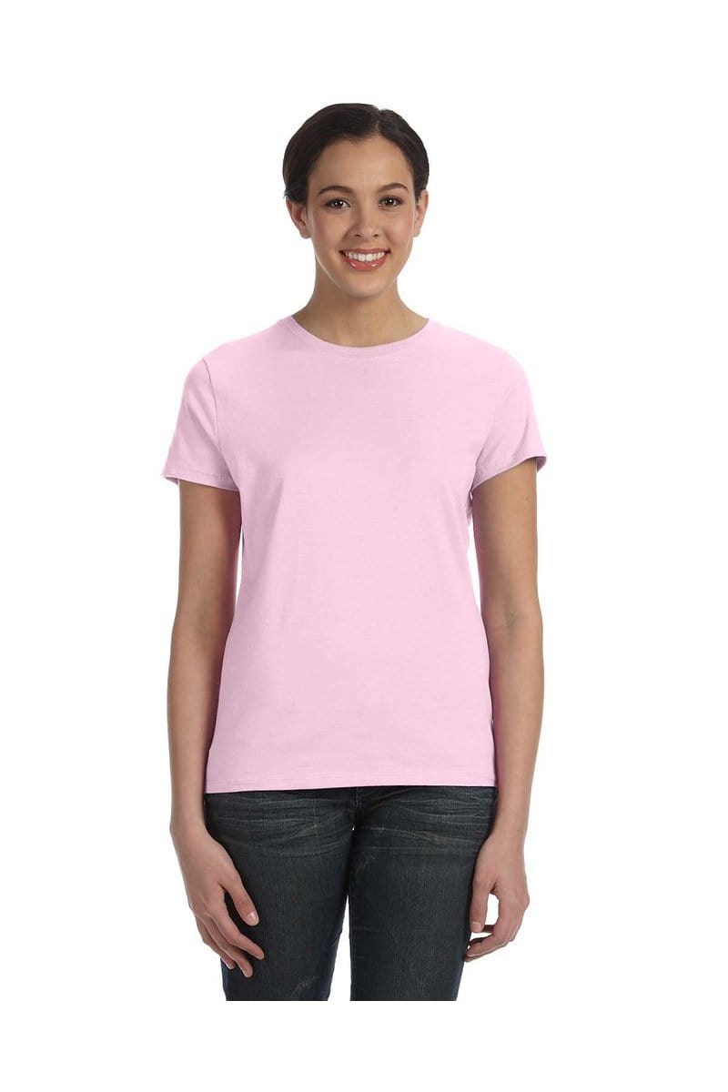 Hanes T-Shirts Hanes SL04: Ladies Nano-T Cotton Tee 100% ring spun cotton