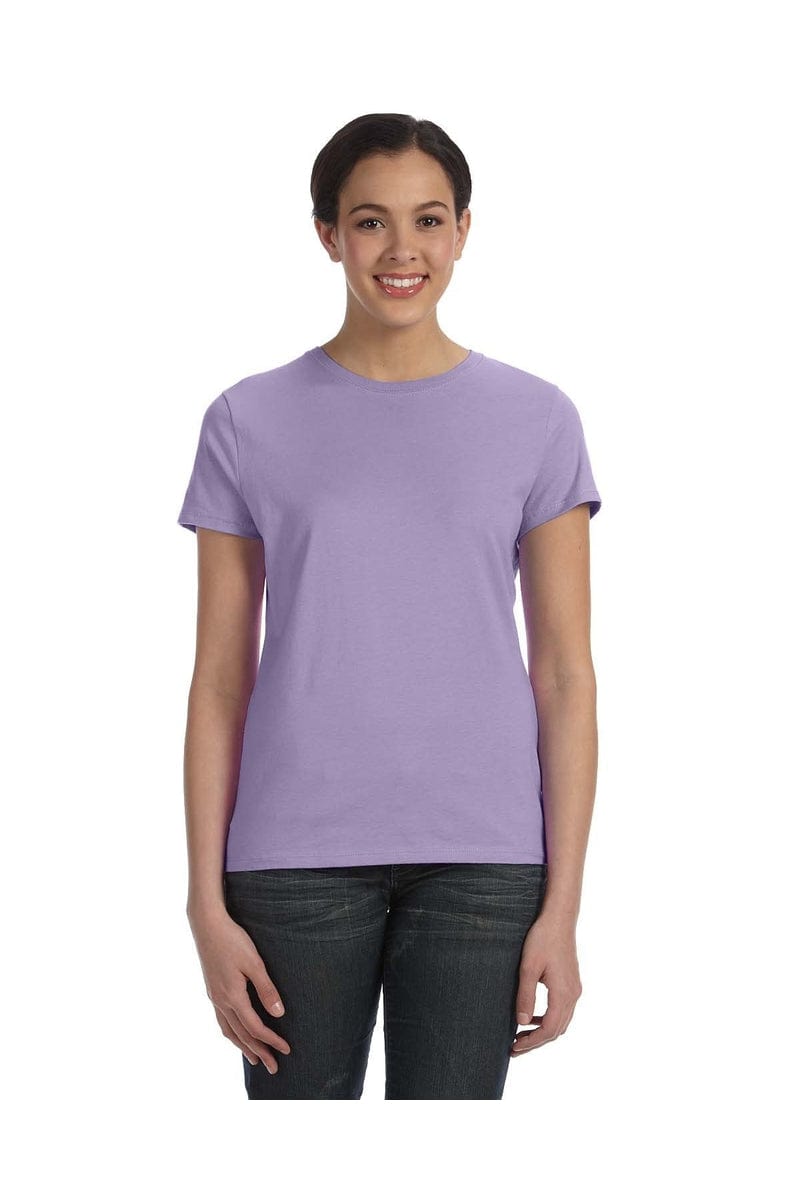Hanes T-Shirts Hanes SL04: Ladies Nano-T Cotton Tee 100% ring spun cotton