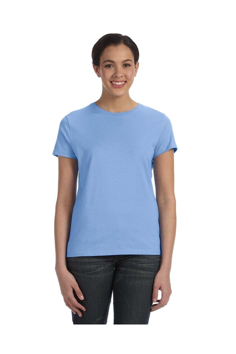 Hanes T-Shirts Hanes SL04: Ladies Nano-T Cotton Tee 100% ring spun cotton