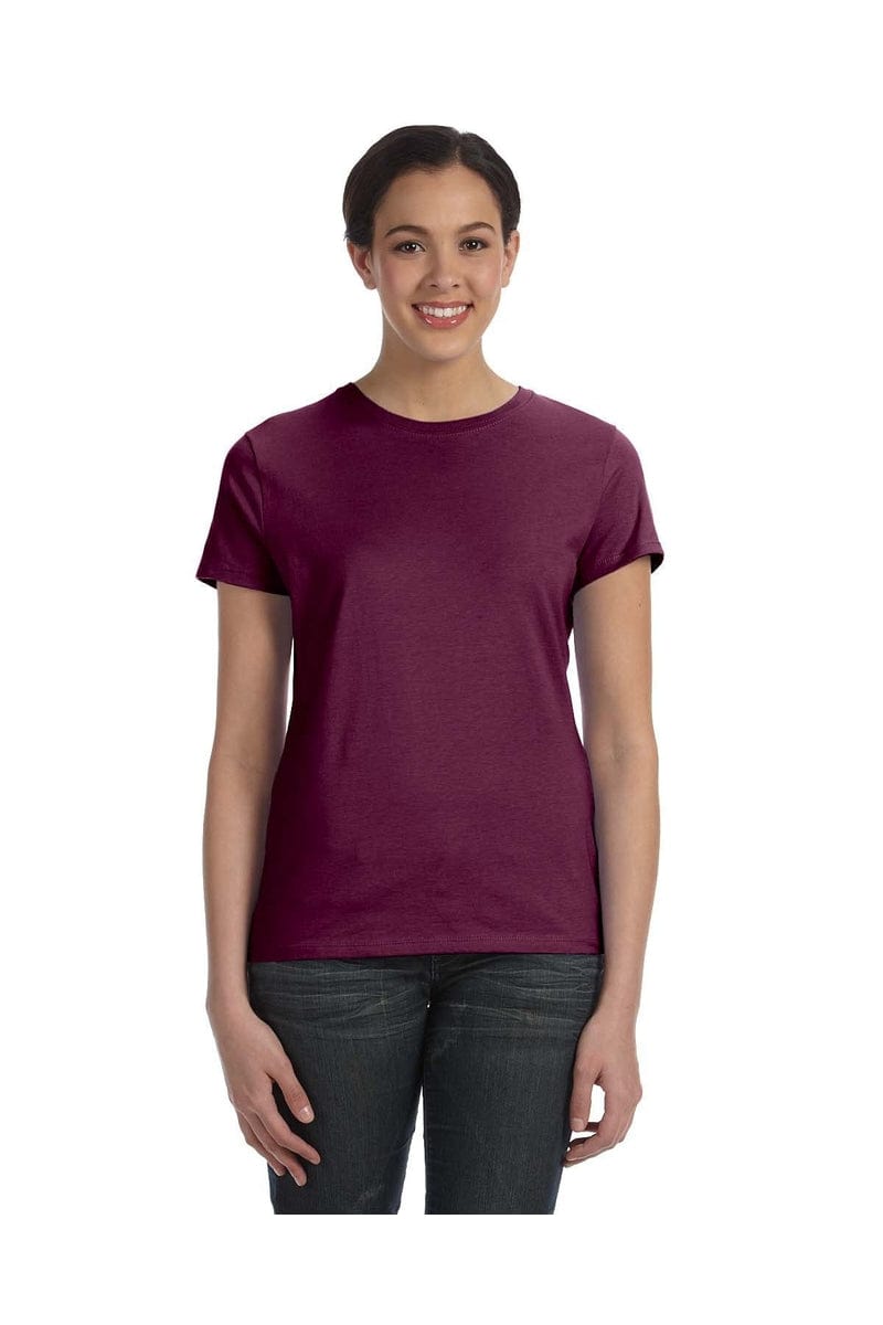 Hanes T-Shirts Hanes SL04: Ladies Nano-T Cotton Tee 100% ring spun cotton