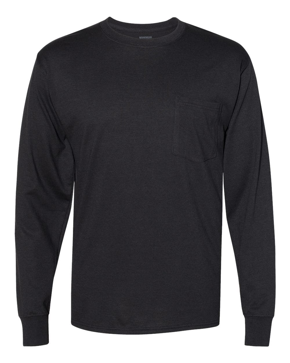 Hanes T-Shirts - Long Sleeve Hanes W120 Unisex Workwear Long Sleeve Pocket T-Shirt
