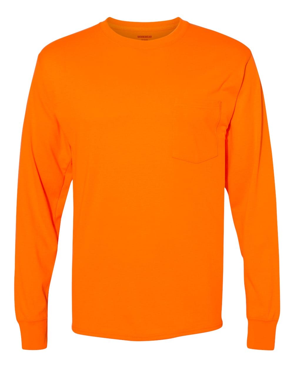 Hanes T-Shirts - Long Sleeve Hanes W120 Unisex Workwear Long Sleeve Pocket T-Shirt