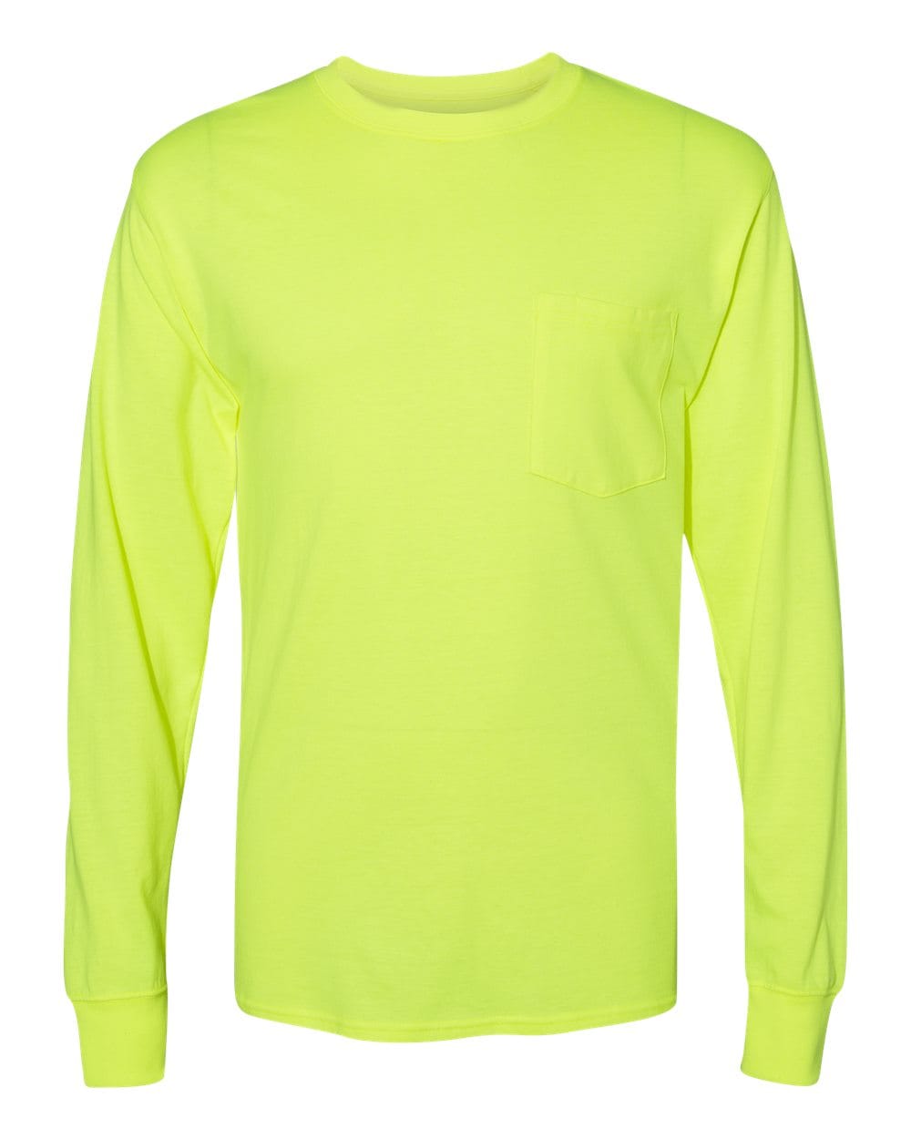 Hanes T-Shirts - Long Sleeve Hanes W120 Unisex Workwear Long Sleeve Pocket T-Shirt