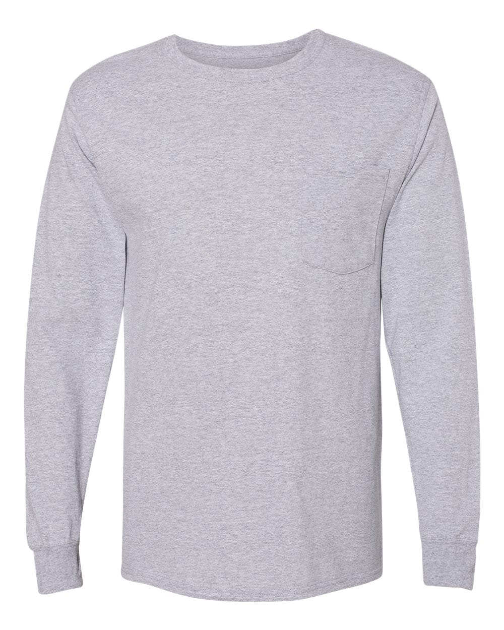Hanes T-Shirts - Long Sleeve Hanes W120 Unisex Workwear Long Sleeve Pocket T-Shirt