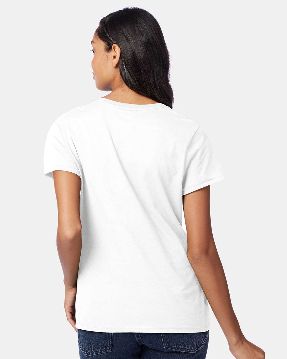 Hanes T-Shirts - Premium Hanes S04V Women's Perfect-T V-Neck T-Shirt