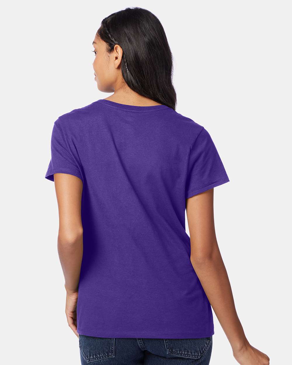 Hanes T-Shirts - Premium Hanes S04V Women's Perfect-T V-Neck T-Shirt