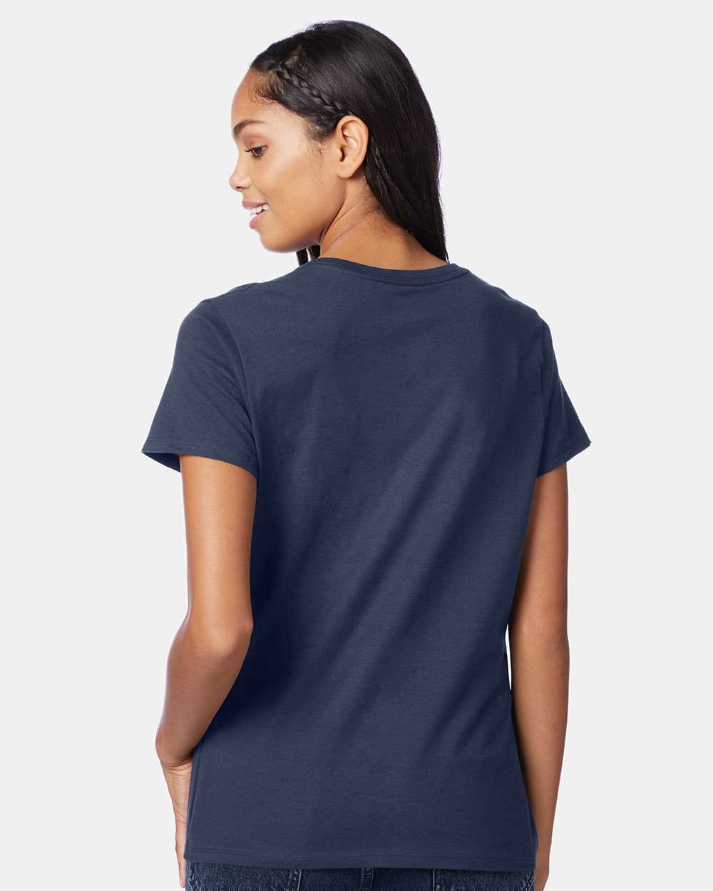 Hanes T-Shirts - Premium Hanes S04V Women's Perfect-T V-Neck T-Shirt