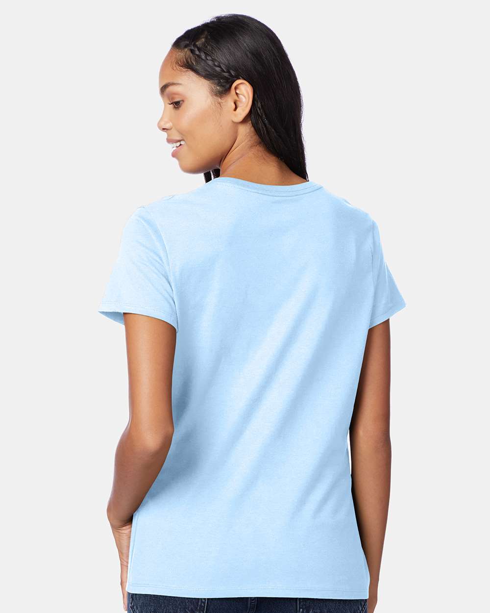 Hanes T-Shirts - Premium Hanes S04V Women's Perfect-T V-Neck T-Shirt