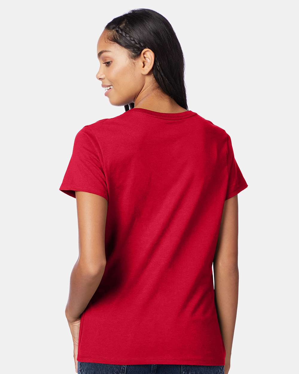 Hanes T-Shirts - Premium Hanes S04V Women's Perfect-T V-Neck T-Shirt