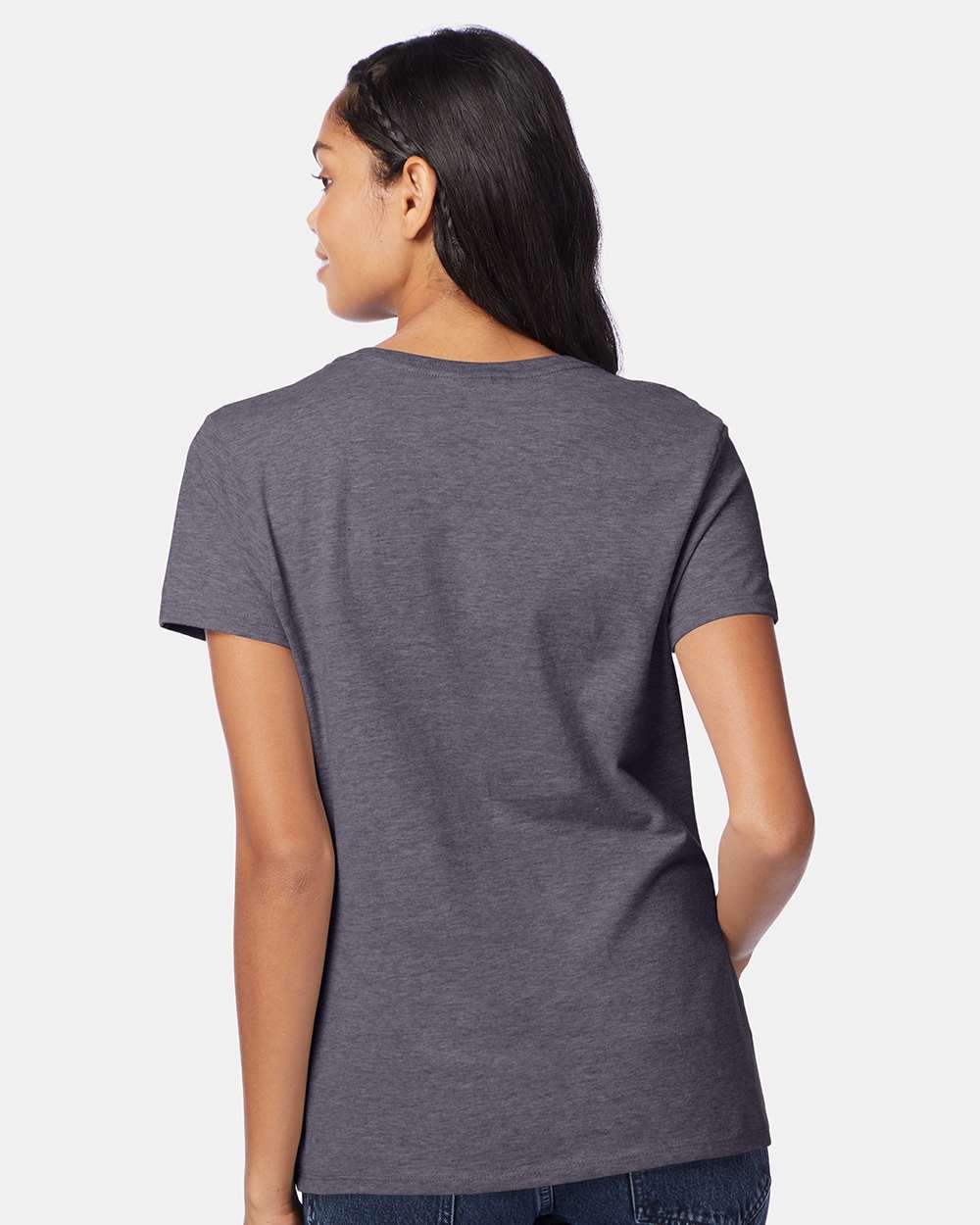 Hanes T-Shirts - Premium Hanes S04V Women's Perfect-T V-Neck T-Shirt