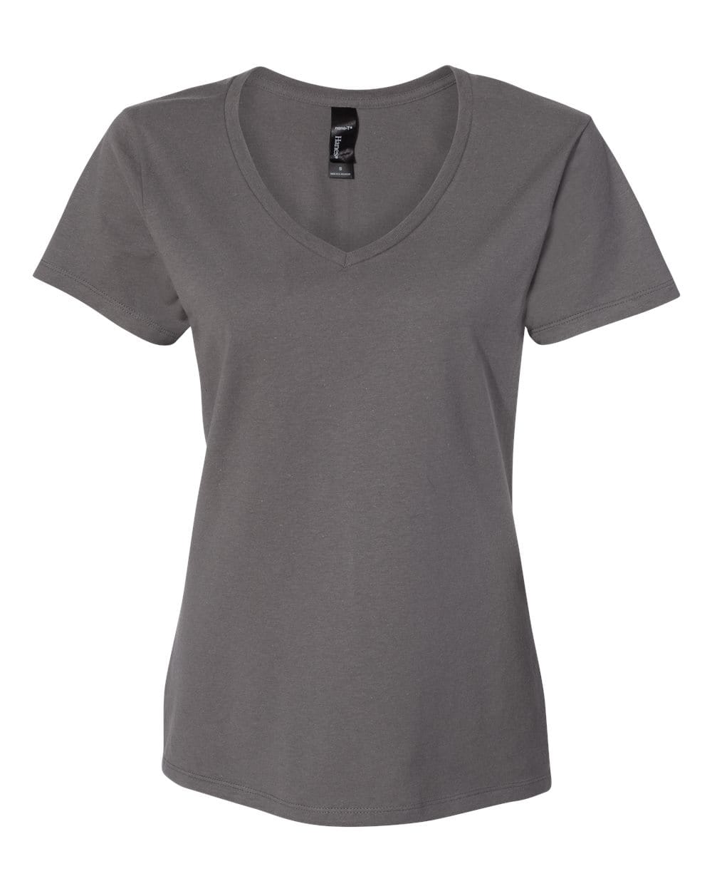 Hanes T-Shirts - Premium M / Smoke Grey Hanes S04V Women's Perfect-T V-Neck T-Shirt