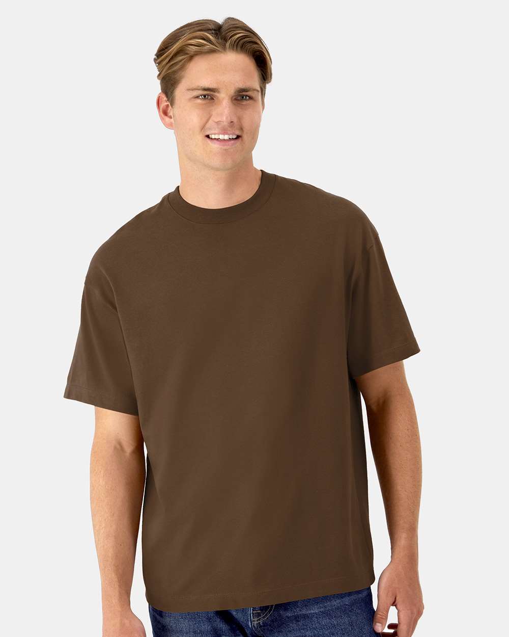 Hanes T-Shirts - Premium S / Army Brown Hanes 5180R Unisex Beefy-T Retro Street T-Shirt