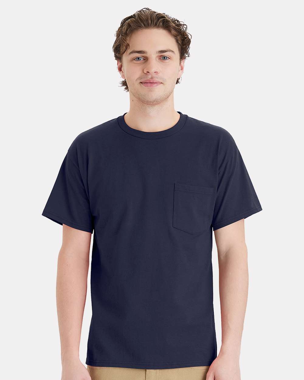 Hanes T-Shirts - Premium S / Athletic Navy Hanes 5290P Essential-T Pocket T-Shirt