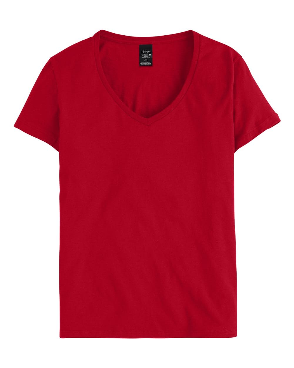 Hanes T-Shirts - Premium S / Deep Red Hanes S04V Women's Perfect-T V-Neck T-Shirt