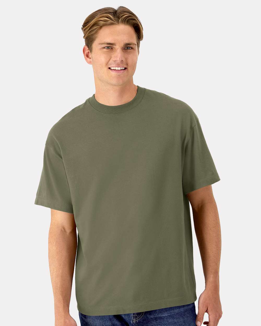 Hanes T-Shirts - Premium S / Fatigue Green Hanes 5180R Unisex Beefy-T Retro Street T-Shirt
