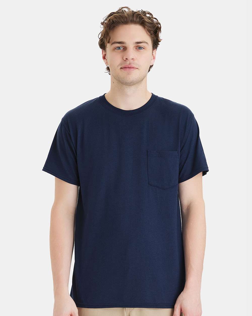 Hanes T-Shirts - Premium S / Navy Hanes W110 Unisex Workwear Pocket T-Shirt