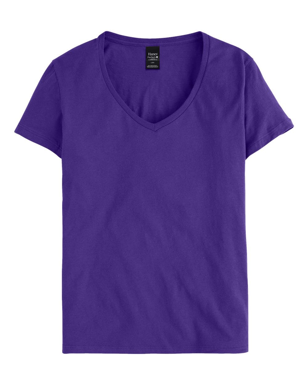 Hanes T-Shirts - Premium S / Purple Hanes S04V Women's Perfect-T V-Neck T-Shirt
