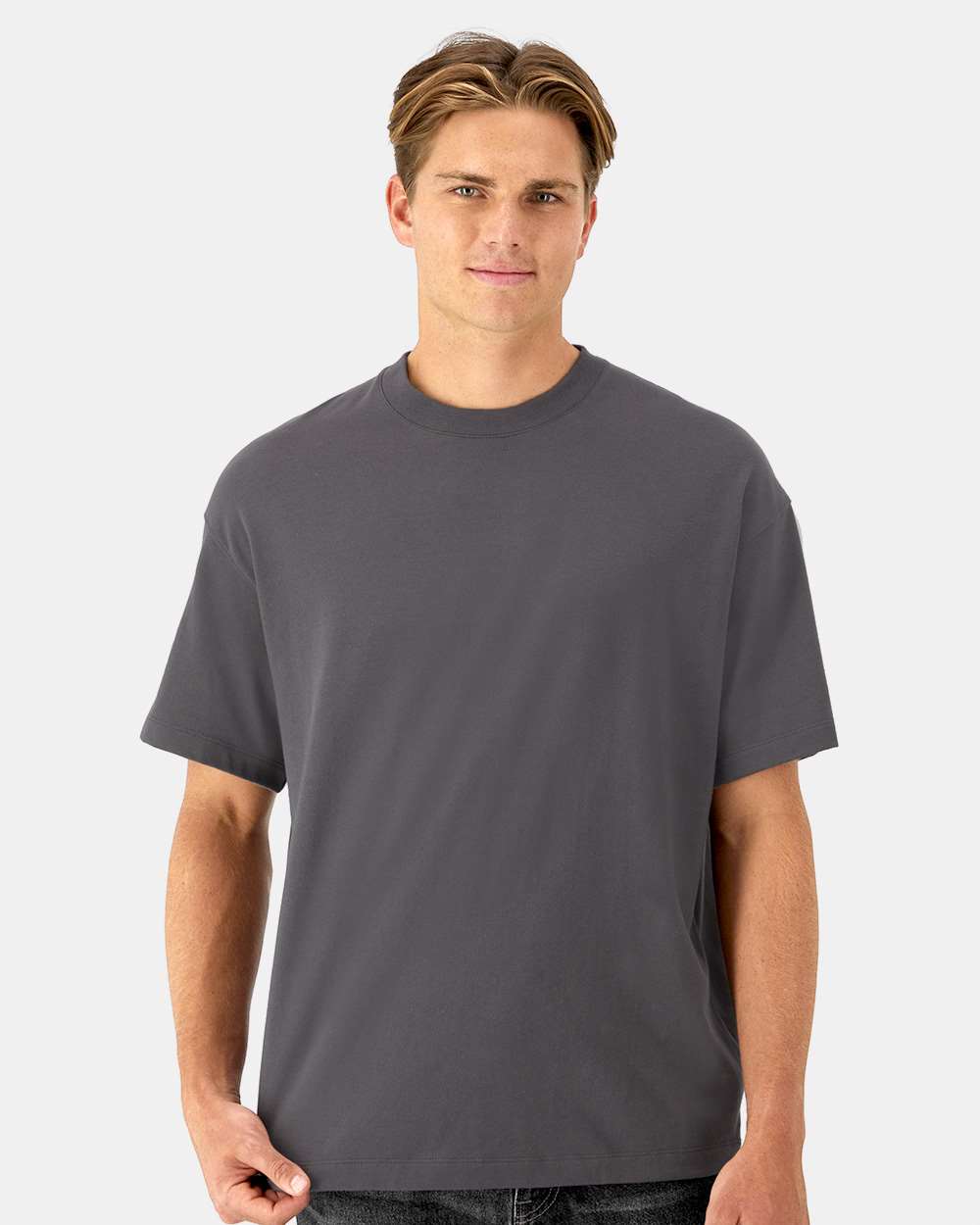 Hanes T-Shirts - Premium S / Smoke Grey Hanes 5180R Unisex Beefy-T Retro Street T-Shirt