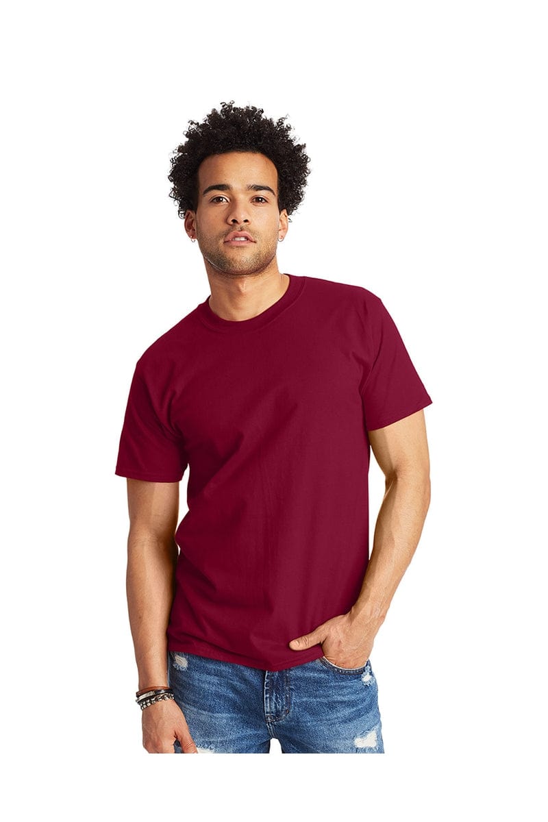 Hanes T-Shirts S / Cardinal Hanes 5180: Adult 6.1 oz. Beefy-T®