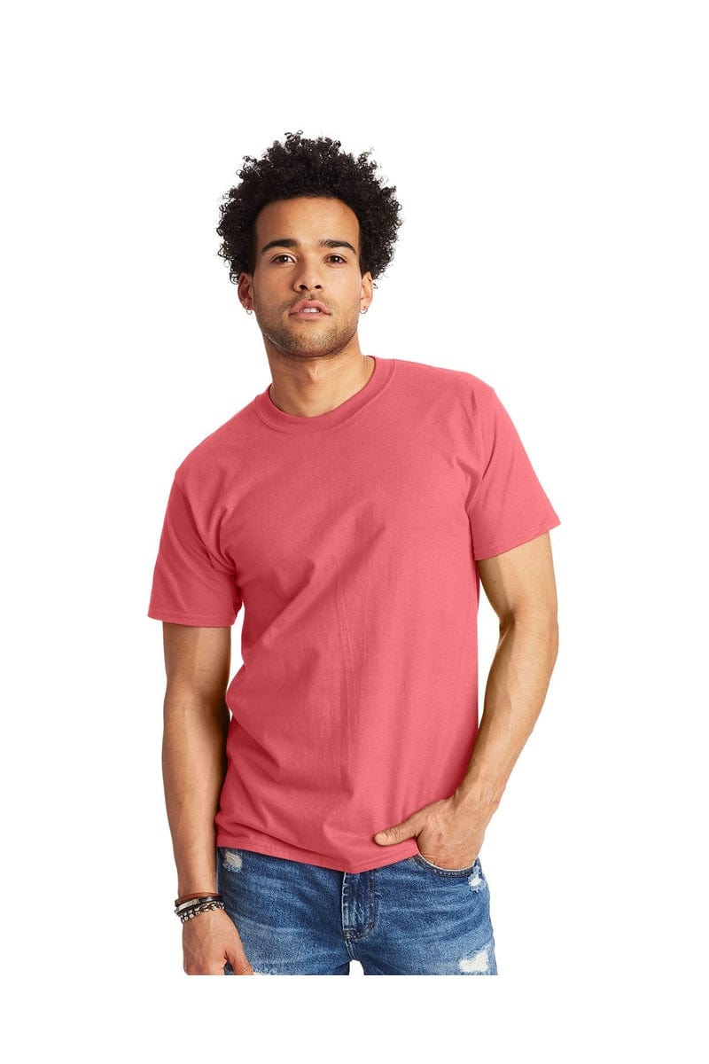 Hanes T-Shirts S / Charisma Coral Hanes 5180: Adult 6.1 oz. Beefy-T®
