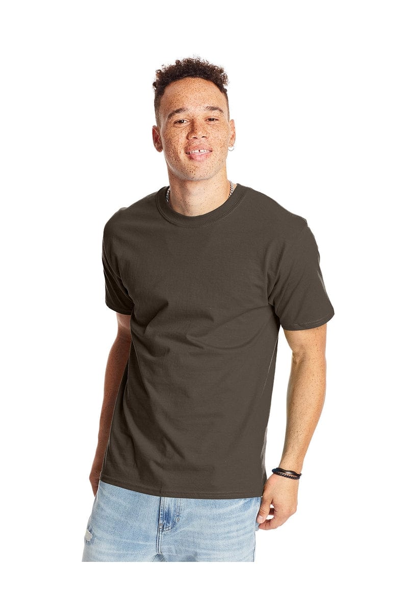 Hanes T-Shirts S / Dark Chocolate Hanes 5180: Adult 6.1 oz. Beefy-T®