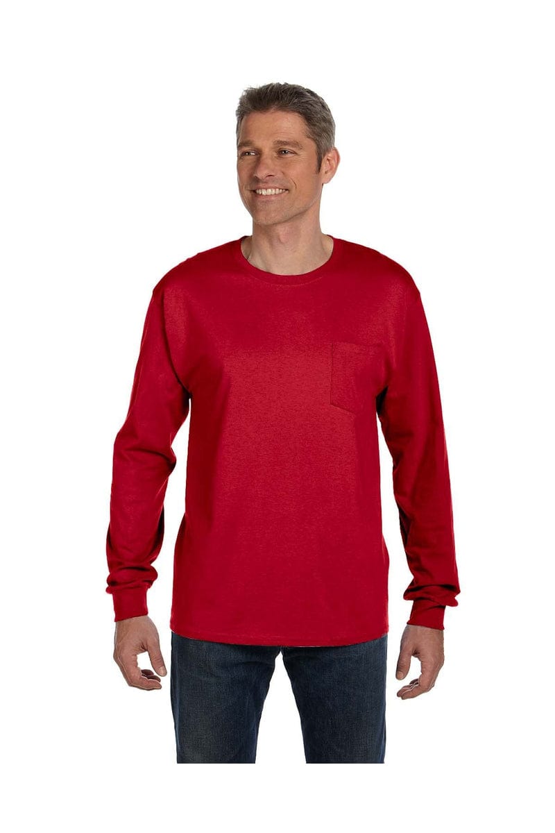 hanes deep red