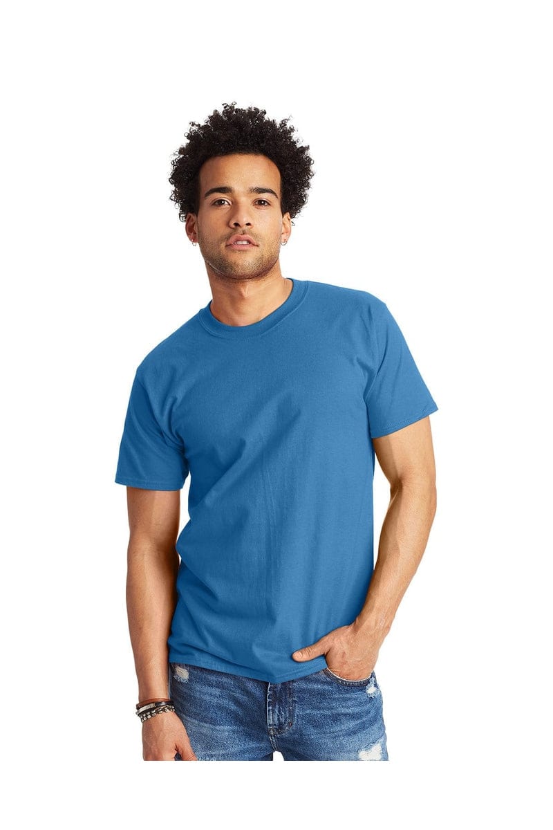 Hanes T-Shirts S / Denim Blue Hanes 5180: Adult 6.1 oz. Beefy-T®