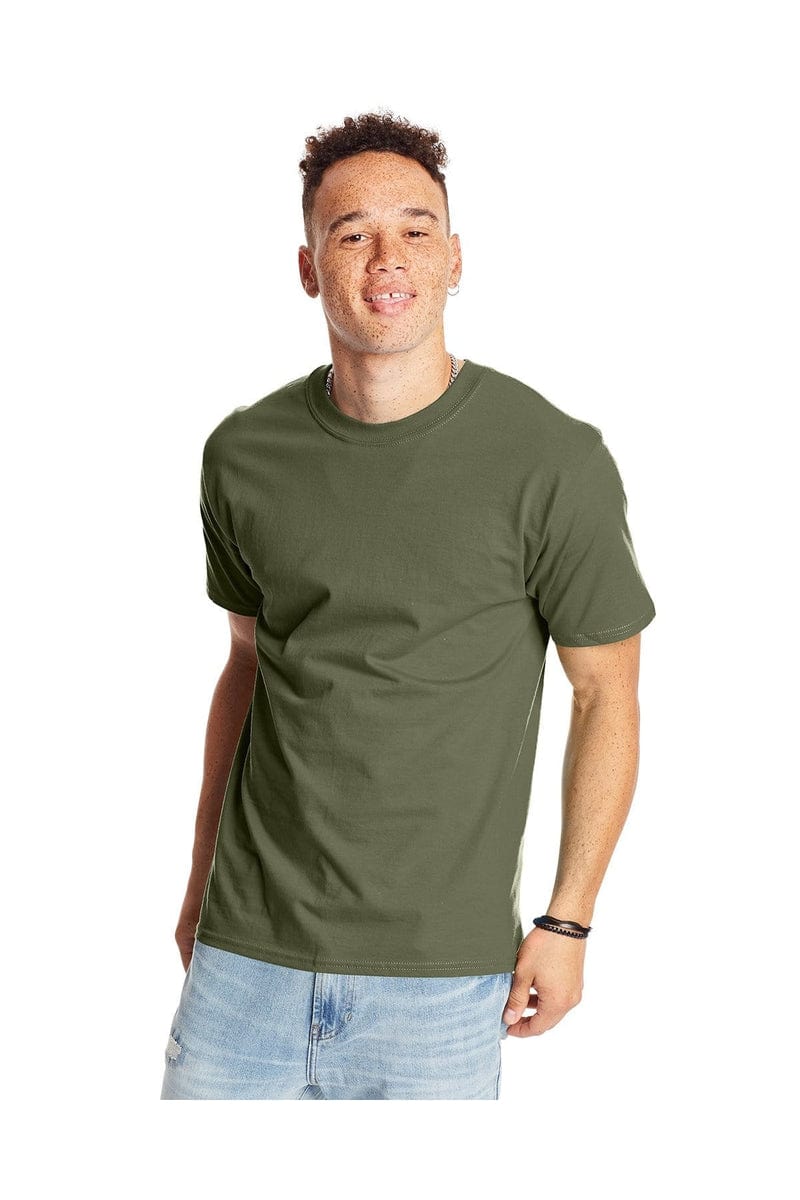 Hanes T-Shirts S / Fatigue Green Hanes 5180: Adult 6.1 oz. Beefy-T®