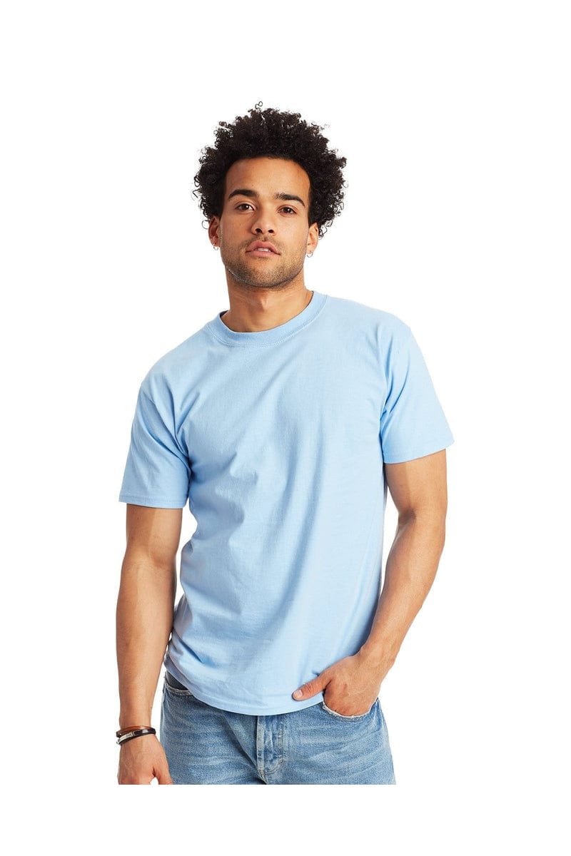Hanes T-Shirts S / Light Blue Hanes 5180: Adult 6.1 oz. Beefy-T®