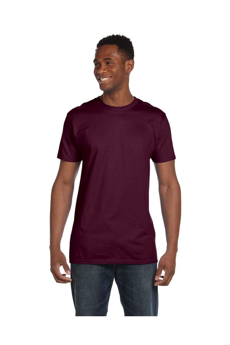 Hanes T-Shirts S / Maroon Hanes 4980: Adult 4.5 oz., 100% Ringspun Cotton nano-T T-Shirt