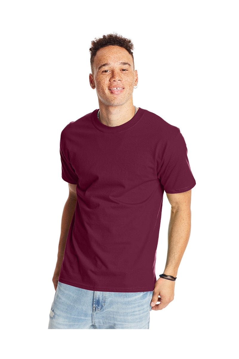 Hanes T-Shirts S / Maroon Hanes 5180: Adult 6.1 oz. Beefy-T®